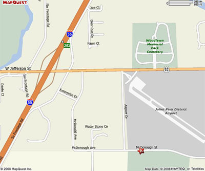 Map to Grate Outdoor in Joliet serving the Chicago area.